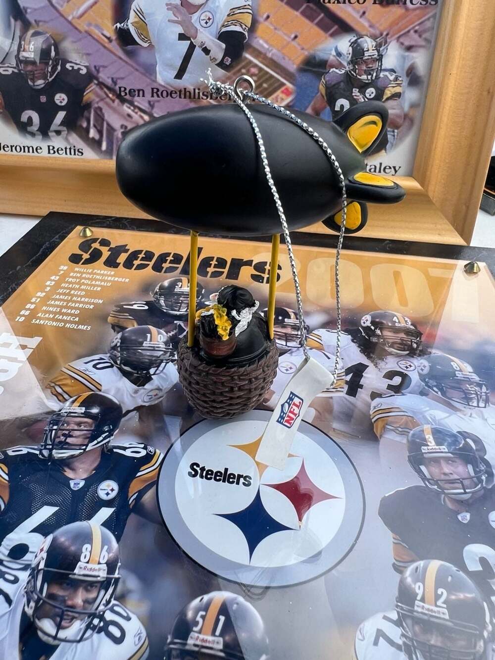 FOCO Pittsburgh Steelers Santa Blimp Ornament